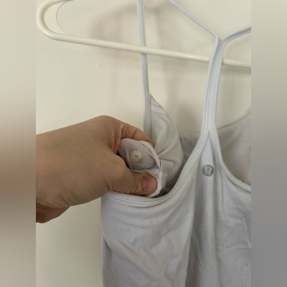 Lululemon Power Y White racerback tank top Size 6 - Picture 5 of 6